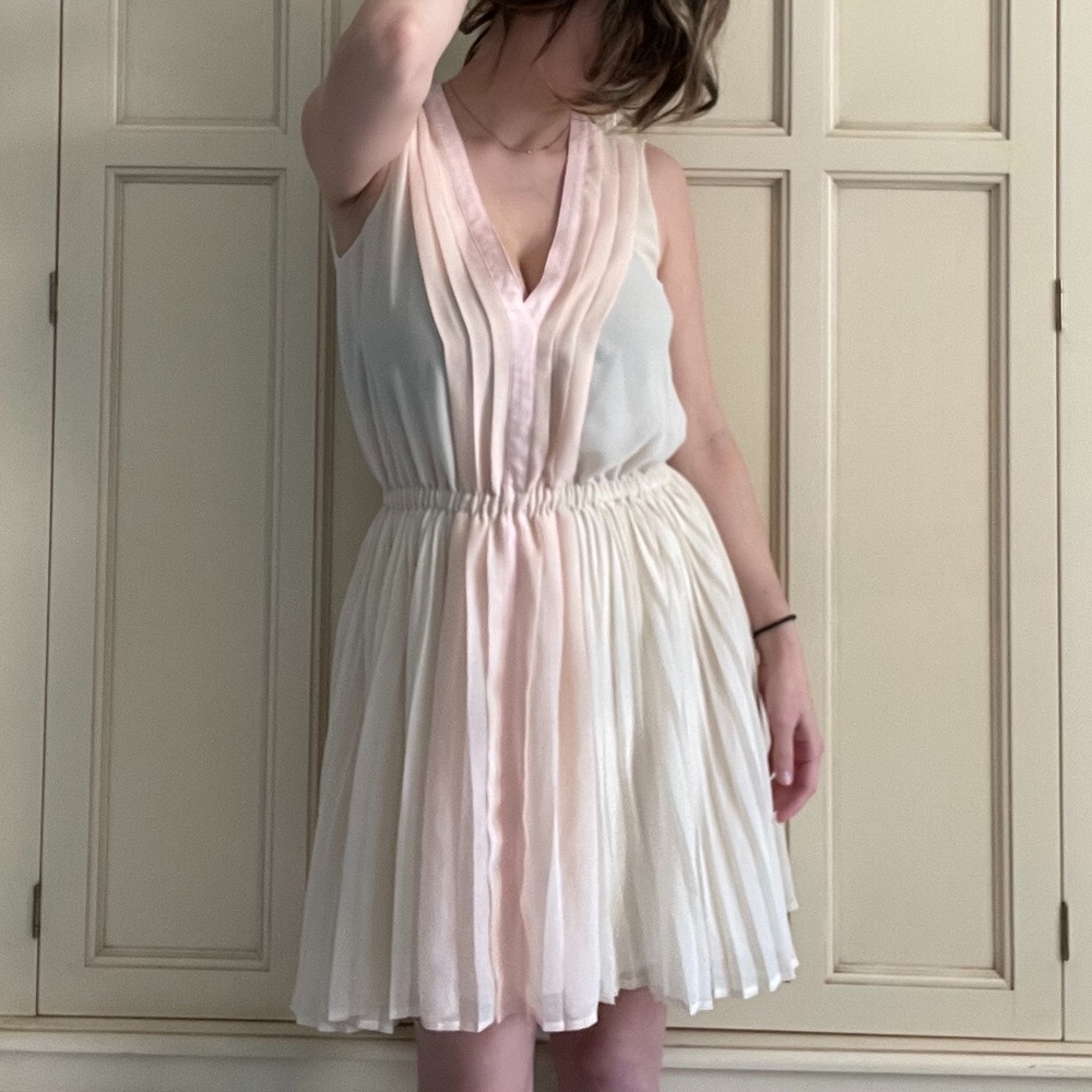 Victoria’s Secret Pastel Pleated Chiffon Mini Dress XS